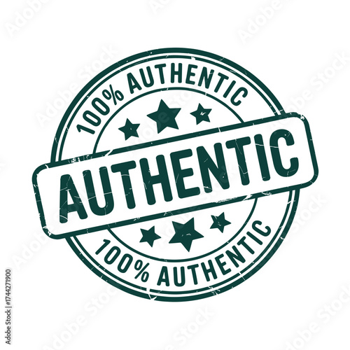 Authentic stamp of approval guaranteeing genuine products