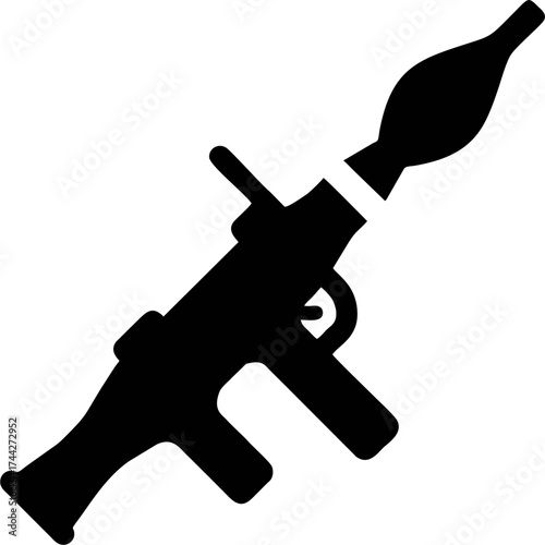 Rocket Launcher Silhouette Icon
