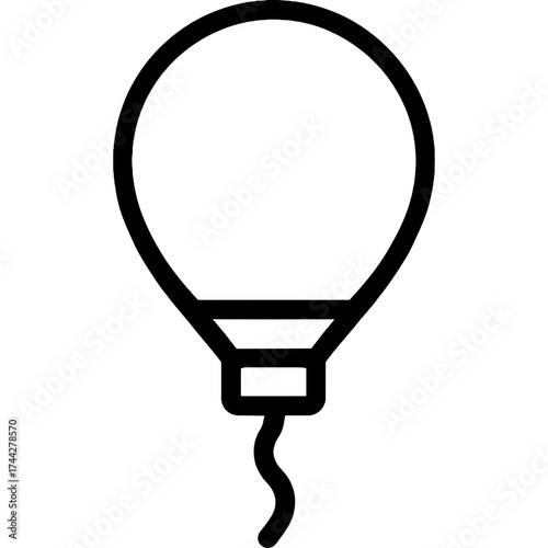 Minimalistic gas balloon icon