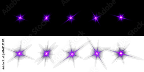 Lens Flare, light glow effect. sun or realistic shining star with backlight effect.
bokeh glitter and sparkles or sparkles on transparent background.

