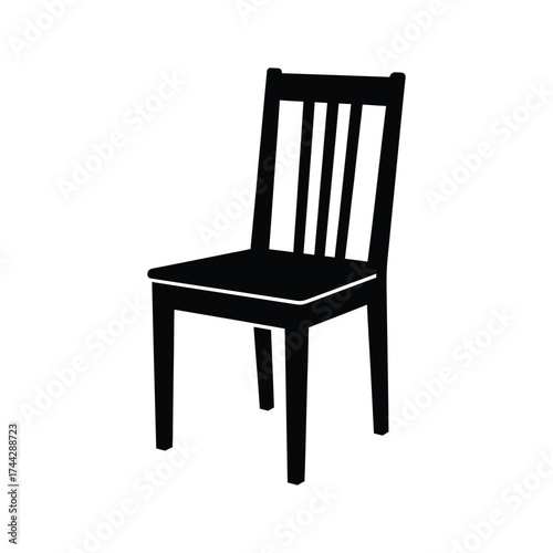Classic wooden dining chair simple design furniture element