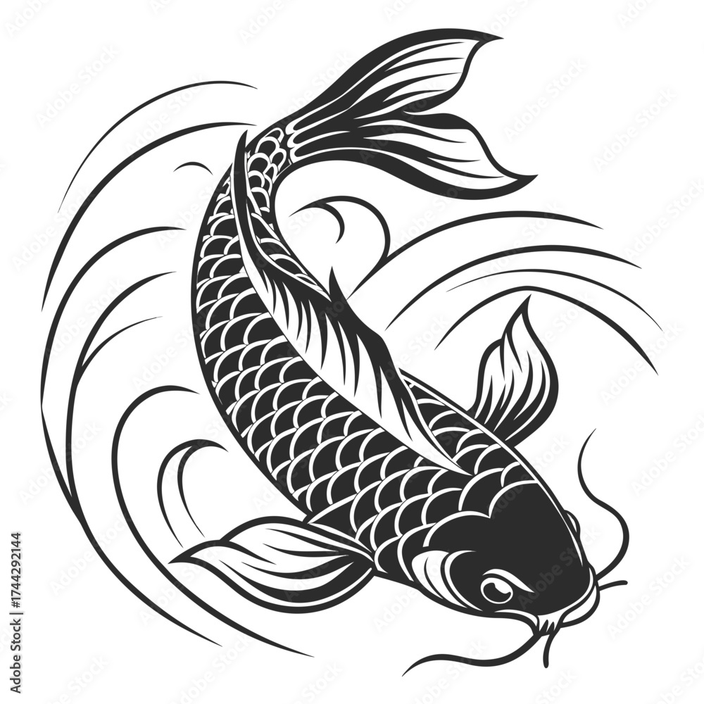 Naklejka premium fish vector illustration