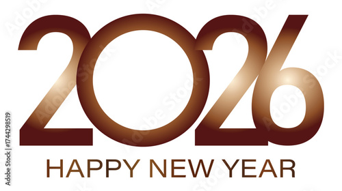 Happy new year typography