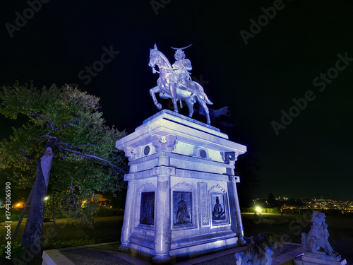 仙台城跡（本丸跡）の夜景【宮城県仙台市】