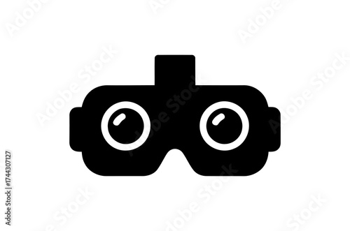 Virtual Reality Headset Displaying Immersive Gaming Experience Icon