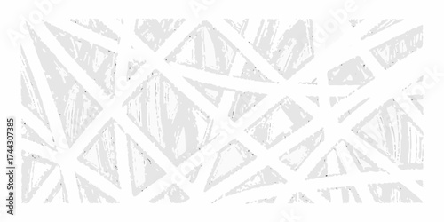 Abstract geometric pattern with intersecting lines and triangles in a sketched style