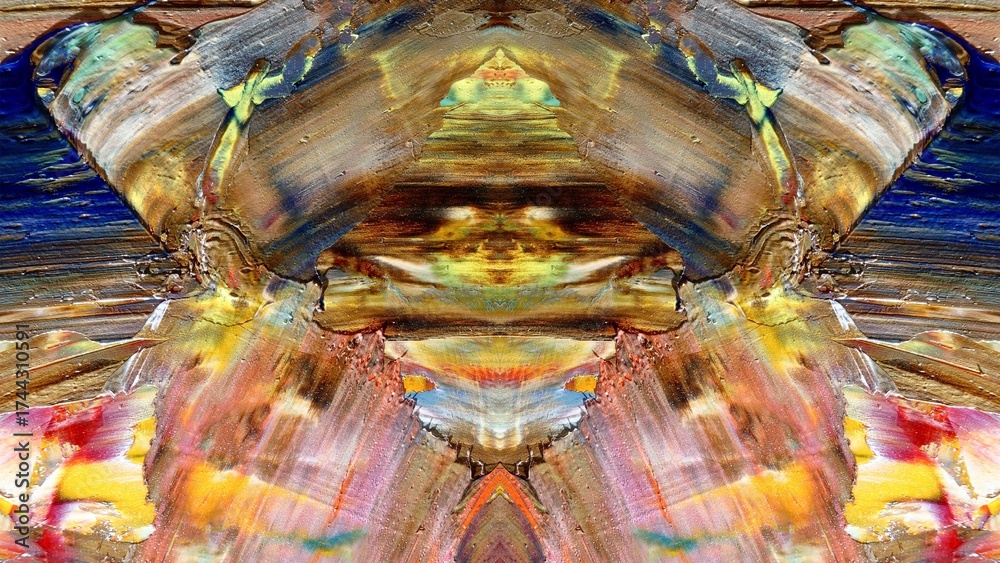 Fototapeta premium Abstract art background . Hand painting artwork on canvas .