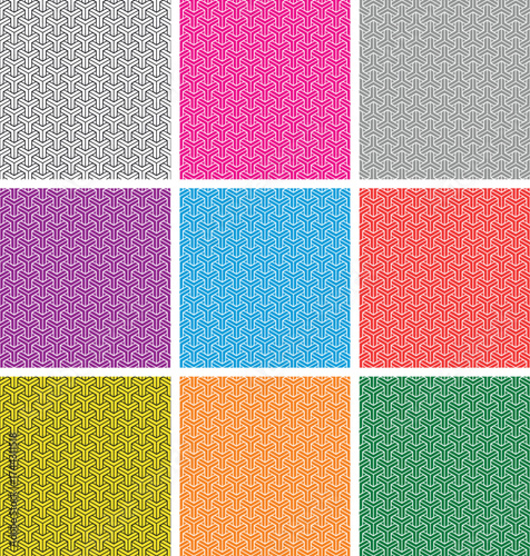 Full seamless abstract geometric skin pattern vector for decor and textile.