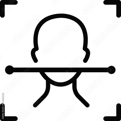 Facial Recognition Scan Icon