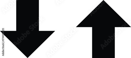 Arrows symbolizing opposite directions and contrasting concepts, meticulously arranged in a visually balanced composition. It's a symbolic representation of choice, decision-making.