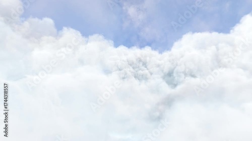 4K Seamless Loop Flythrough of Dense Clouds