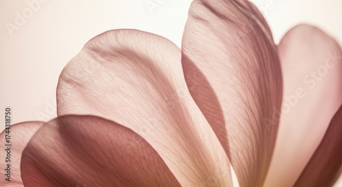 Abstract Calming Background Soft Pink Flower Petals