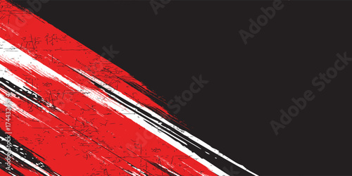 red and white sports background. vector illustration