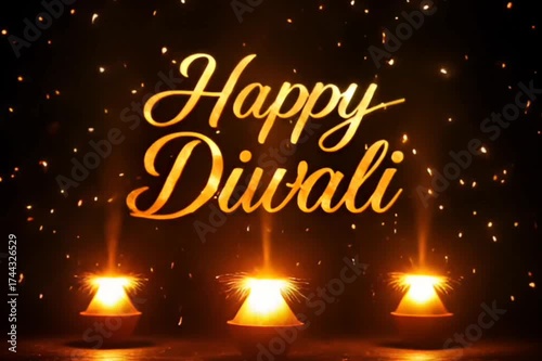 Burning Anars with Golden Spark Show on Diwali Night,Festive Firework Fountains Creating Golden Aura for festival Celebration,generative ai
