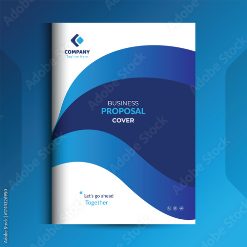 Wallpaper Mural Proposal cover Design Template concepts are adept for corporate Business	 Torontodigital.ca