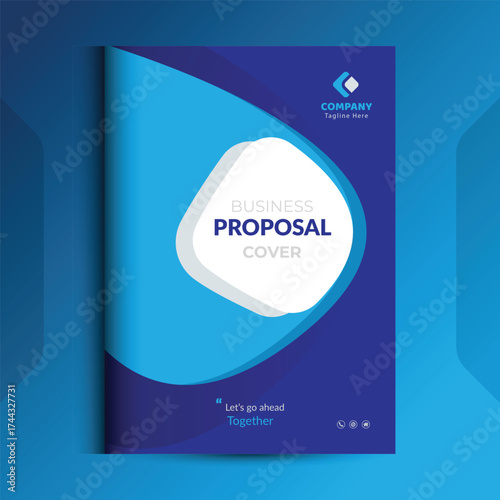 Wallpaper Mural Proposal cover Design Template concepts are adept for corporate Business	 Torontodigital.ca