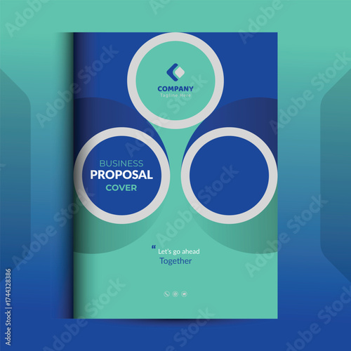Wallpaper Mural Proposal cover Design Template concepts are adept for corporate Business	 Torontodigital.ca