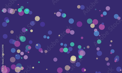 Abstract Purple Background with Translucent Circles for Modern Graphic Design