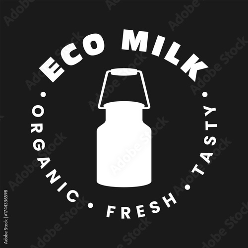 This infographic highlights the importance of environmental conservation in dairy farming. It features a logo symbolizing fresh, organic milk that supports eco-friendly practices.