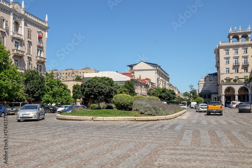 View of Rustaveli Avenue in Tbilisi