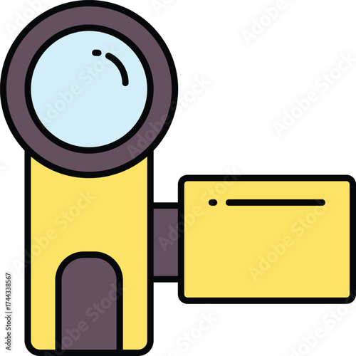 Cameraman Vector Icons – Photography, Video Production, and Media Equipment Set
