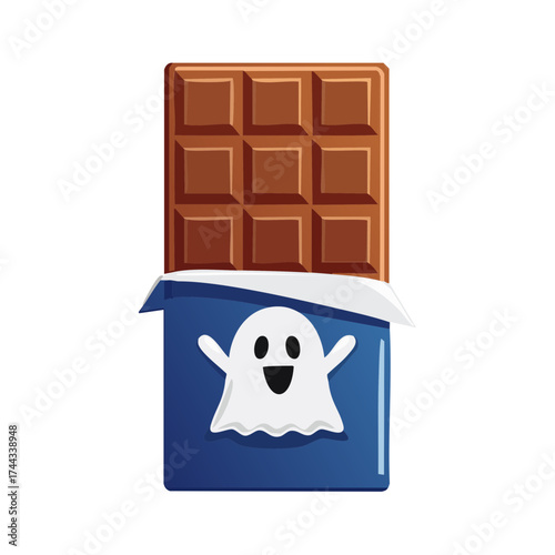 Milk chocolate bar closeup isolated on white background sweet tasty dessert candy block snack gourmet
