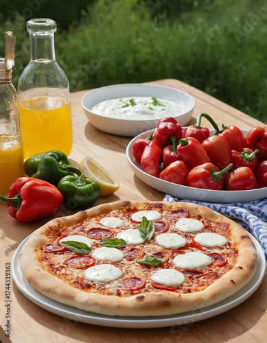 A spicy Diavola pizza