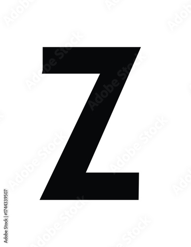 diamond font letter z black