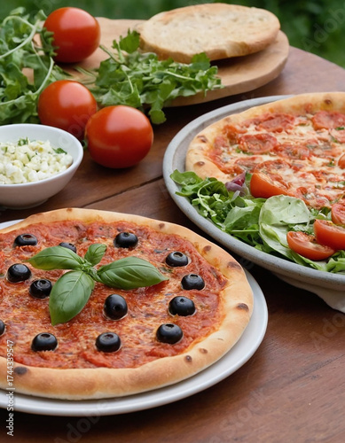 An authentic Neapolitan marinara pizza