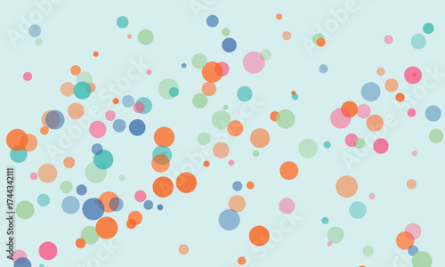 Playful Pastel Circles Abstract Background Design for Creative Projects