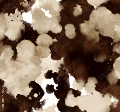 Abstract pattern. Seamless tie dye pattern. Watercolor animals pattern