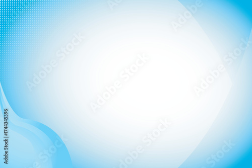 Abstract blue gradient background with white space or vector backdrop wallpaper for desktop screen and colorful wave shape