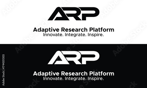 Adaptive research platform logo for innovative business solutions and technology integration success