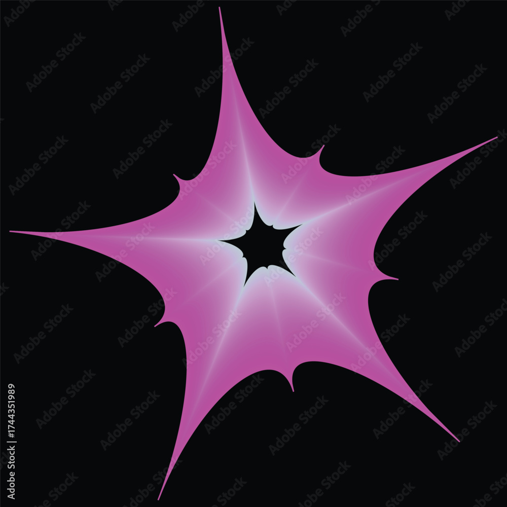 Obraz premium purple star on black background