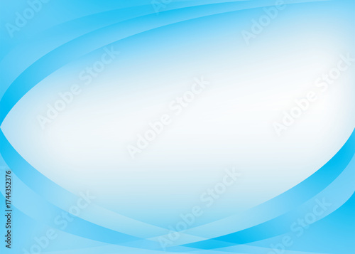 Abstract blue gradient background with white space or vector backdrop wallpaper for desktop screen and colorful wave shape