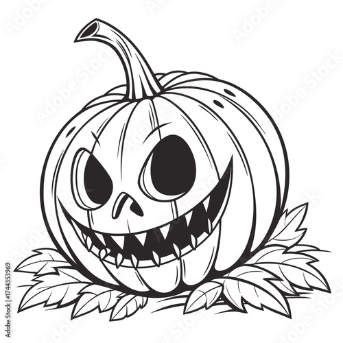 halloween pumpkin head