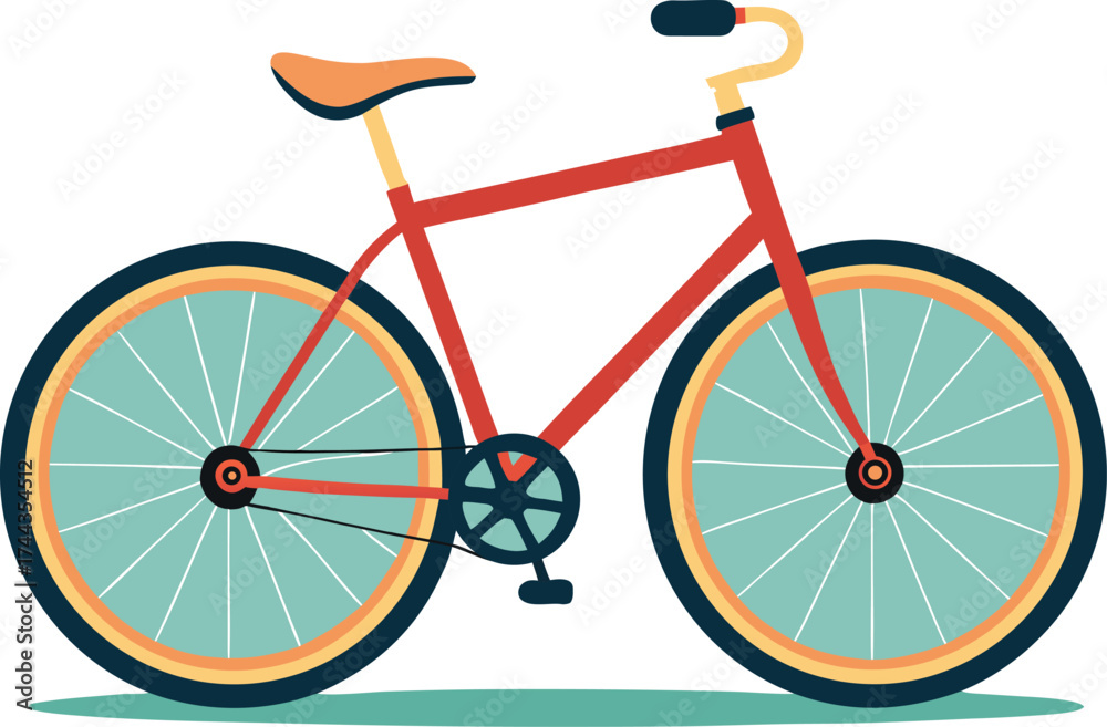 Fototapeta premium Bicycle on transparent background