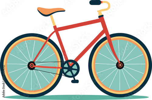Bicycle on transparent background