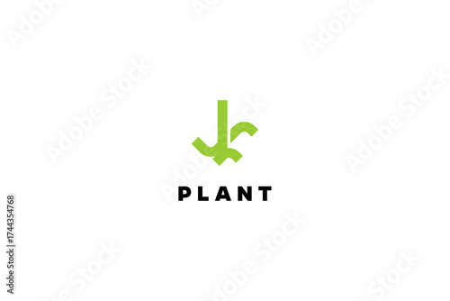 Template logo design with simple plan sign