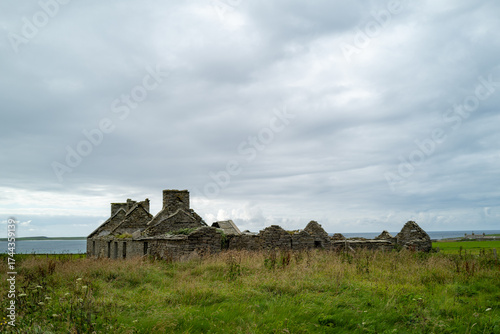 Tumbledown croft house, Orkney
