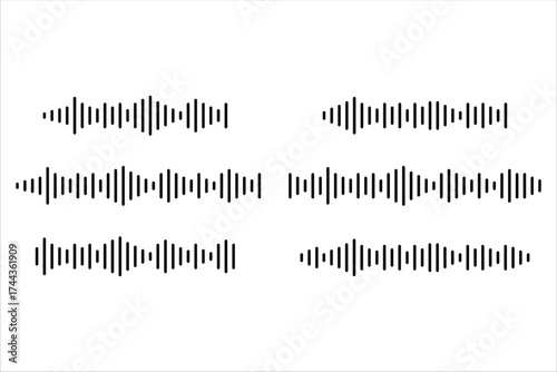 Visual Sound Waves Audio Signal Patterns