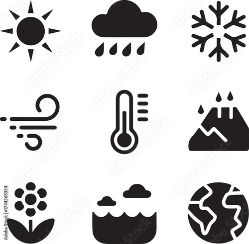 Weather Icons Climate, Conditions, And Seasons