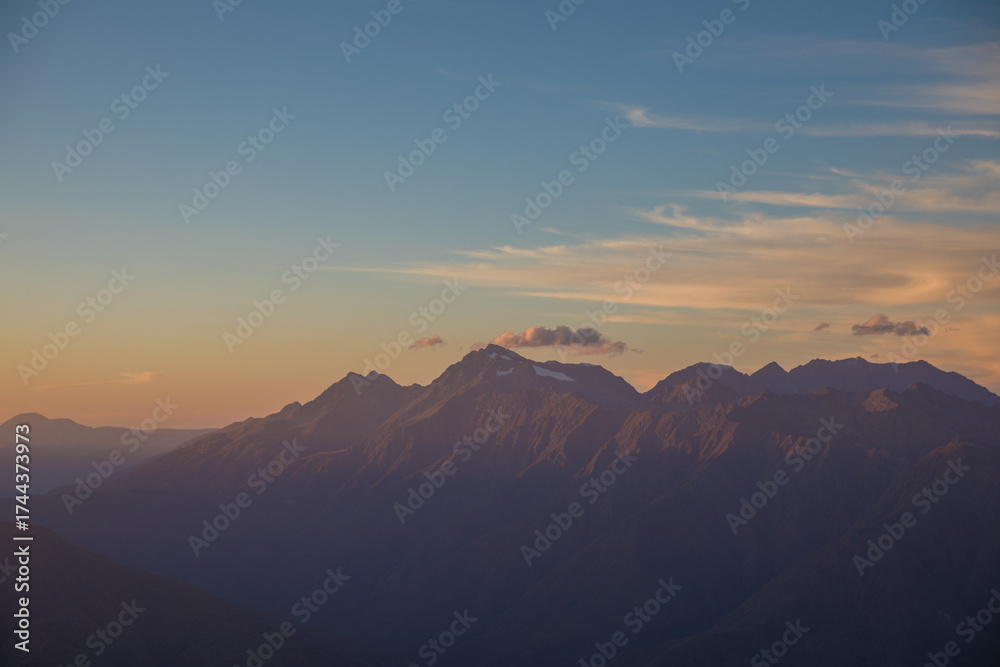 Obraz premium Rosa Peak, Sochi, Krasnaya Polyana, mountain landscape