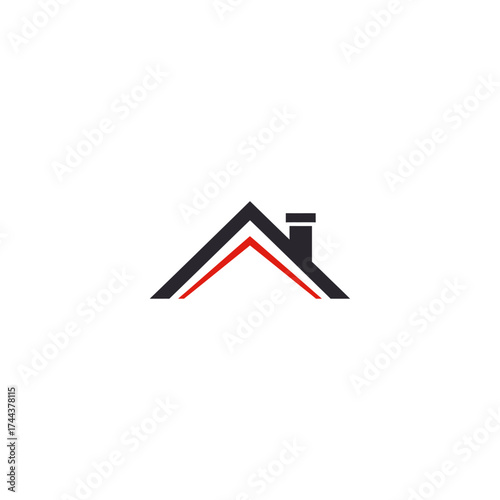 House Roof icon flat vector design.