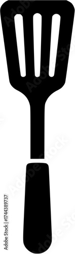 Black silhouette of a kitchen spatula
