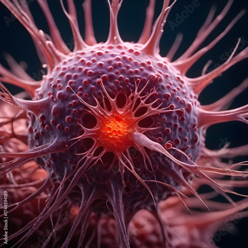 Intricate Microbial Life Form