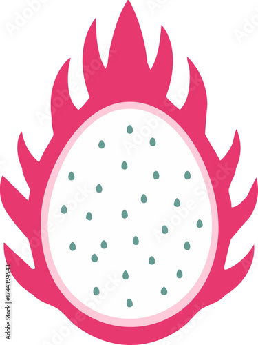 과일-용과-용과 반쪽-용과단면-용과씨-슬라이스