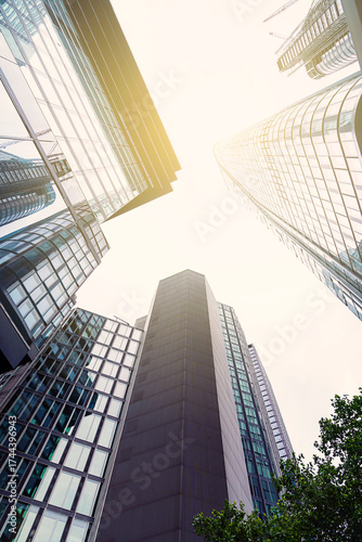 Moderne Gebäude Sicht nach oben