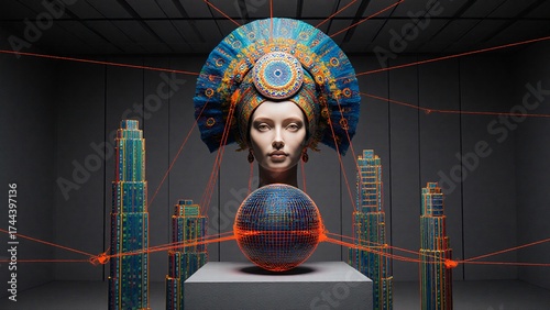 Futuristic Headdress and Geometry