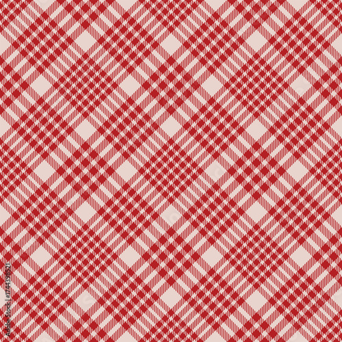 
Design checkered  for prints.Seamless red, white check pattern. Repeating patern plaid.  Repeated tartan fabric. Vector scottish fabriс. Ekose texture. Madras flannel. Checker line. Stripe gingham
